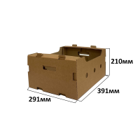 Гофролоток овощной 391h291h210 - Бурый