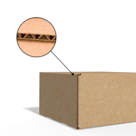 Короб самосборный с ушками 350*300*170 Бурый В