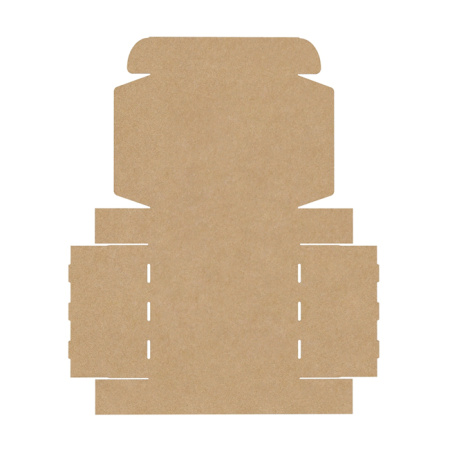 Короб самосборный с ушками 440*400*110 Бурый В