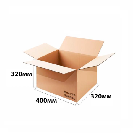 Гофрокороб 400*320*320 Бурый В