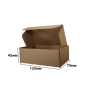 Короб самосборный с ушками 125*75*45 Бурый Е Короб самосборный с ушками 125*75*45 Бурый Е
