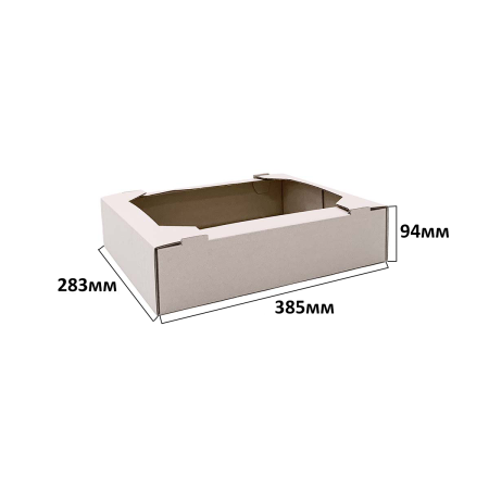 Гофролоток кондитерский 385*283*94 В Белый