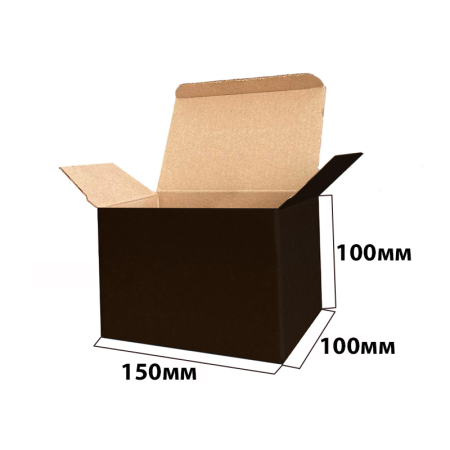 Коробка "ласточкин хвост" 150*100*100 Черный МГК