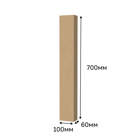Коробка-тубус 100*60*700 Бурый Е