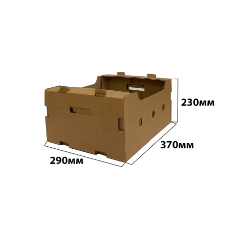 Гофролоток овощной 370*290*230 П ВЕ Бурый