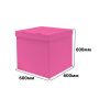 Коробка для воздушных шаров 600*600*600 Розовый