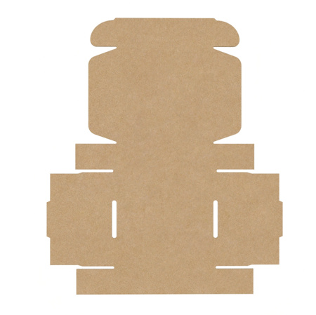 Короб самосборный с ушками 100*100*30 Бурый Е