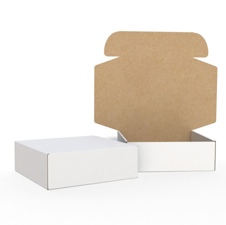 Короб самосборный с ушками 400*400*135 Белый В