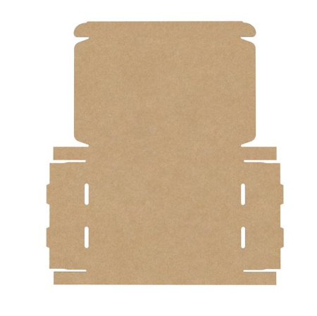 Короб самосборный с ушками 307*220*30 бурый Е