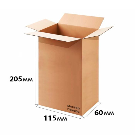 Гофрокороб 115*60*205 Бурый МГК