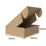 Короб самосборный с ушками 380*350*120 Бурый В