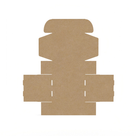 Короб самосборный с ушками 350*300*150 бурый В