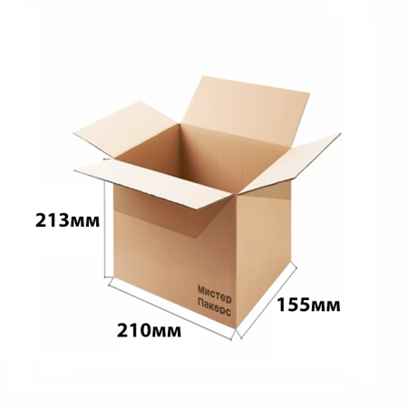 Гофрокороб  210*155*213 Бурый В