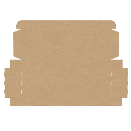 Короб самосборный с ушками 1320*411*114 Бурый В