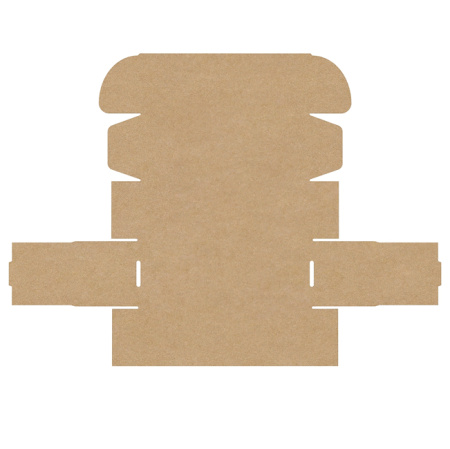 Короб самосборный с ушками 195*75*70 Бурый Е