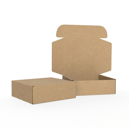 Короб самосборный с ушками 400*390*130 Бурый В