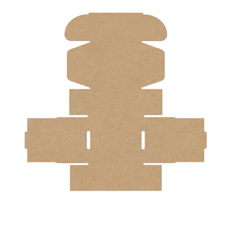 Короб самосборный с ушками 70*65*40 Бурый Е