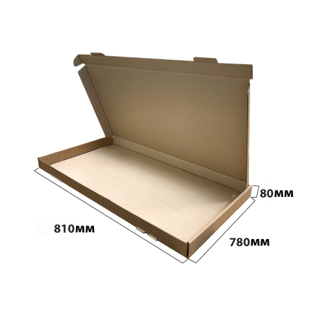 Короб самосборный с ушками 810*780*80 Бурый В с замочком