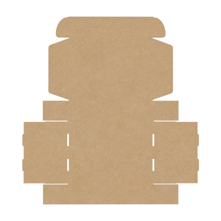 Короб самосборный с ушками 400*300*100 Бурый В