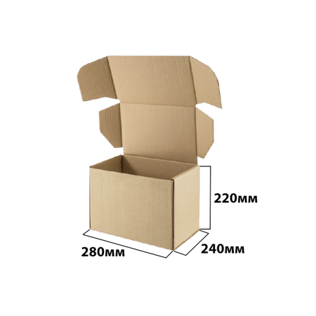 Гофрокороб почтовый 280*240*220 Бурый