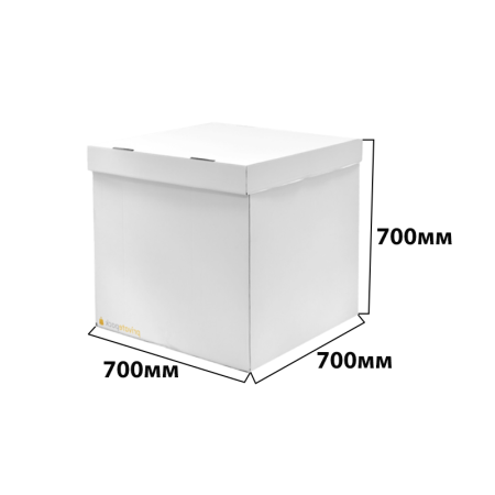 Коробка для воздушных шаров 700*700*700 Белый Коробка для воздушных шаров 700*700*700 Белый