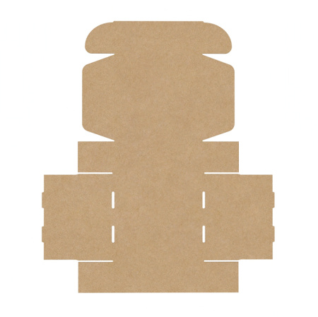 Короб самосборный с ушками 160*160*60 Бурый Е