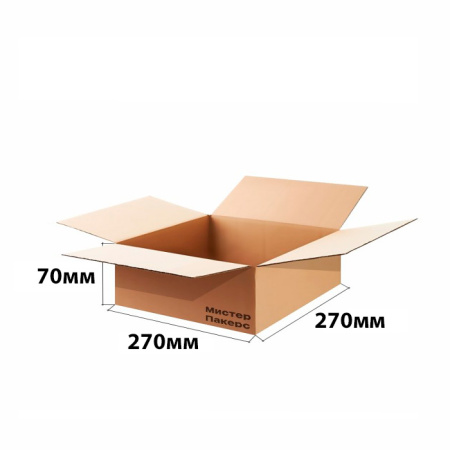 Гофрокороб 270*270*70 Бурый В