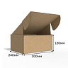 Короб самосборный с ушками 300*240*130 Бурый В