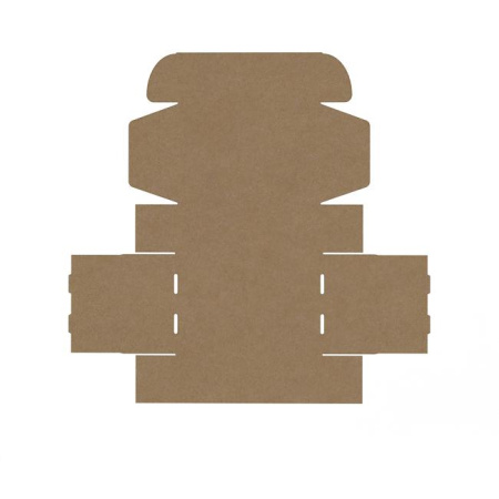 Короб самосборный с ушками 340*240*120 Бурый В