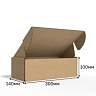 Короб самосборный с ушками 300*140*100 Бурый В