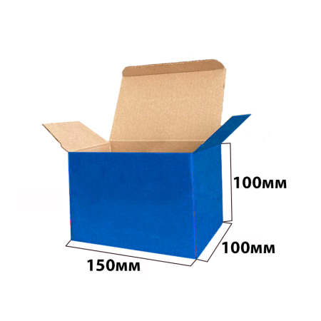 Коробка "ласточкин хвост" 150*100*100 Синий МГК