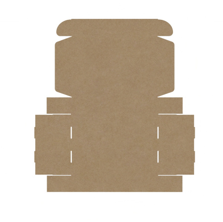 Короб самосборный с ушками 350*250*70 Бурый Е