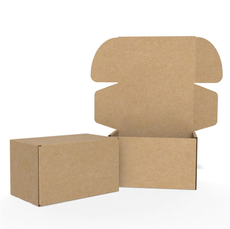 Короб самосборный с ушками 210*135*130 Бурый Е