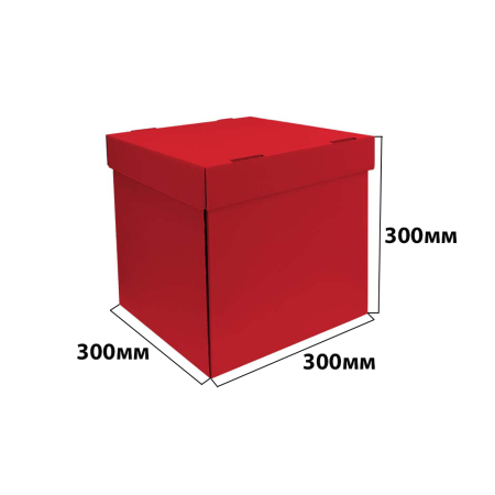 Коробка крышка-дно 300*300*300 Красный