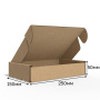 Короб самосборный с ушками 250*150*50 Бурый Е