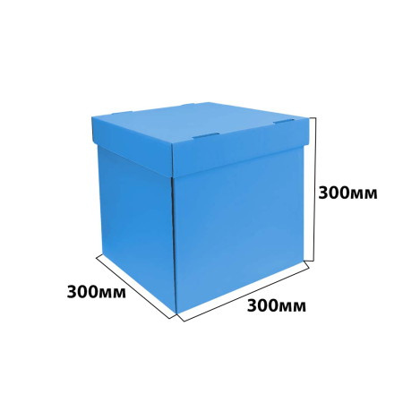 Коробка крышка-дно 300*300*300 Голубой