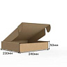 Короб самосборный с ушками 240*230*50 Бурый В