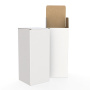 Коробка "ласточкин хвост" 125*125*310 Белый Е