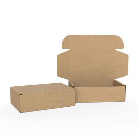 Короб самосборный с ушками 320*220*100 Бурый Е