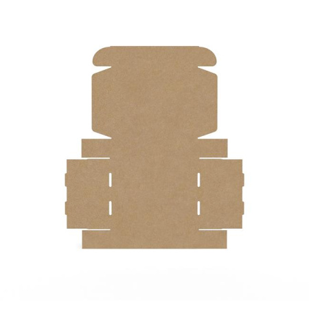 Короб самосборный с ушками 300*250*70 бурый В