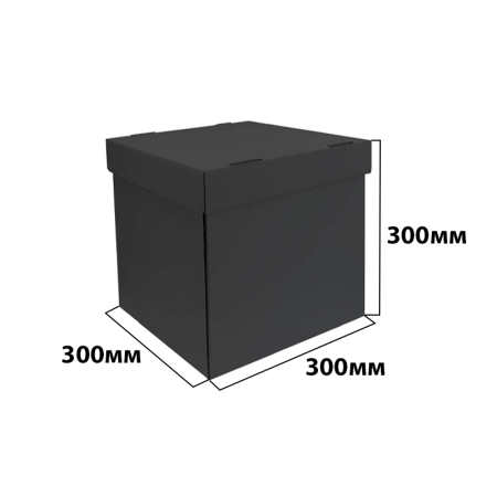 Коробка крышка-дно 300*300*300 Черный