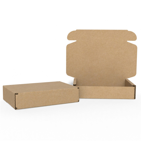 Короб самосборный с ушками 120*90*25 Бурый Е