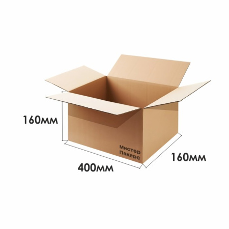Гофрокороб 400*160*160 Бурый В