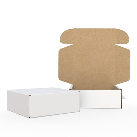 Короб самосборный с ушками 160*160*60 Белый Е