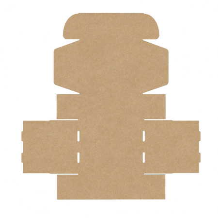 Короб самосборный с ушками 250*215*105 Бурый В