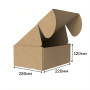 Короб самосборный с ушками 280*220*120 Бурый В