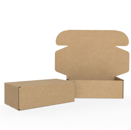 Короб самосборный с ушками 225*125*65 Бурый Е