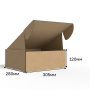 Короб самосборный с ушками 305*280*120 Бурый В