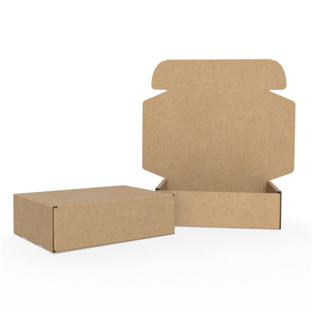 Короб самосборный с ушками 400*300*100 Бурый В