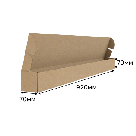 Короб самосборный с ушками 920*70*70 Бурый В